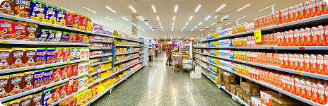 Grocery store aisle